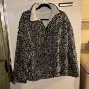 Plush quarter zip